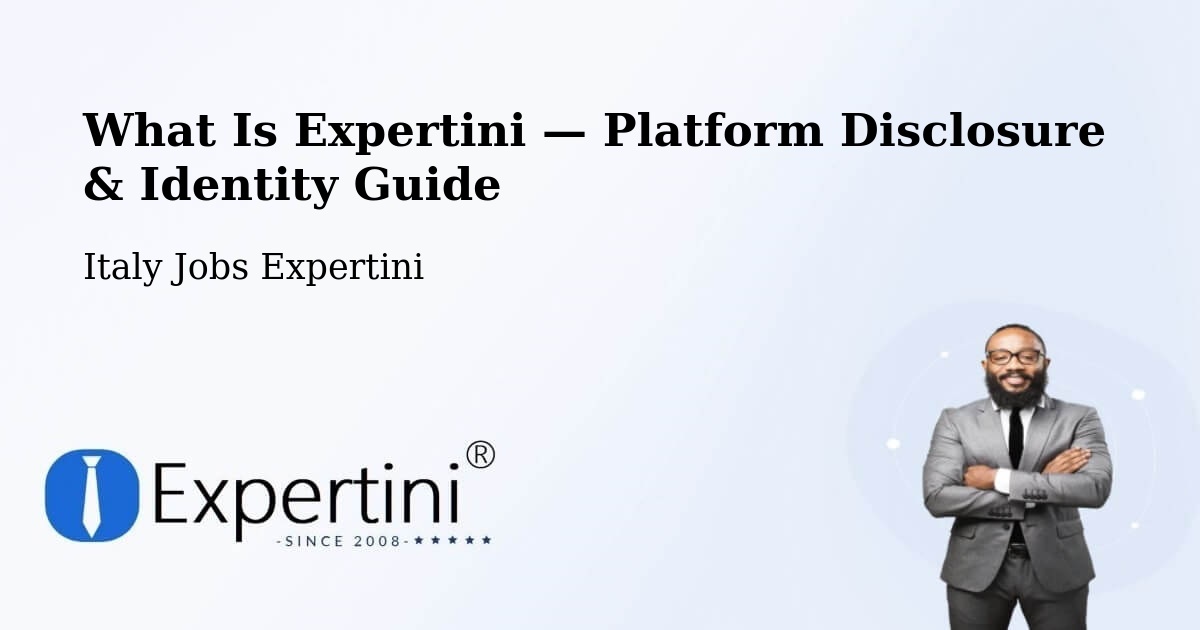 What Is Expertini — Platform Disclosure & Identity Guide – Rorà